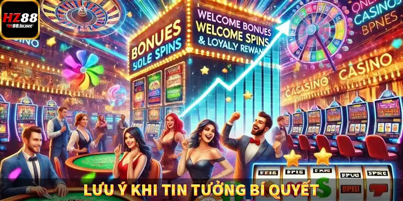 Lưu ý khi tin tưởng bí quyết